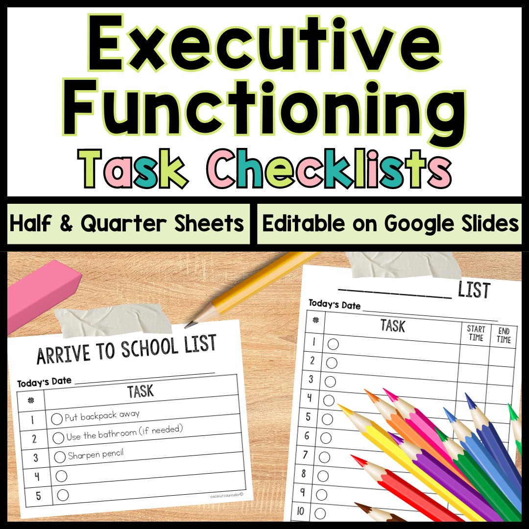 Executive Functioning Checklist Visual Aide | ADHD Classroom Support's featured image