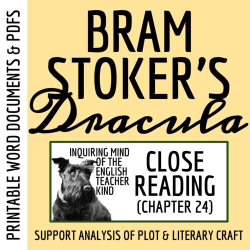 Dracula Chapter 24 Close Reading Analysis Worksheet's featured image