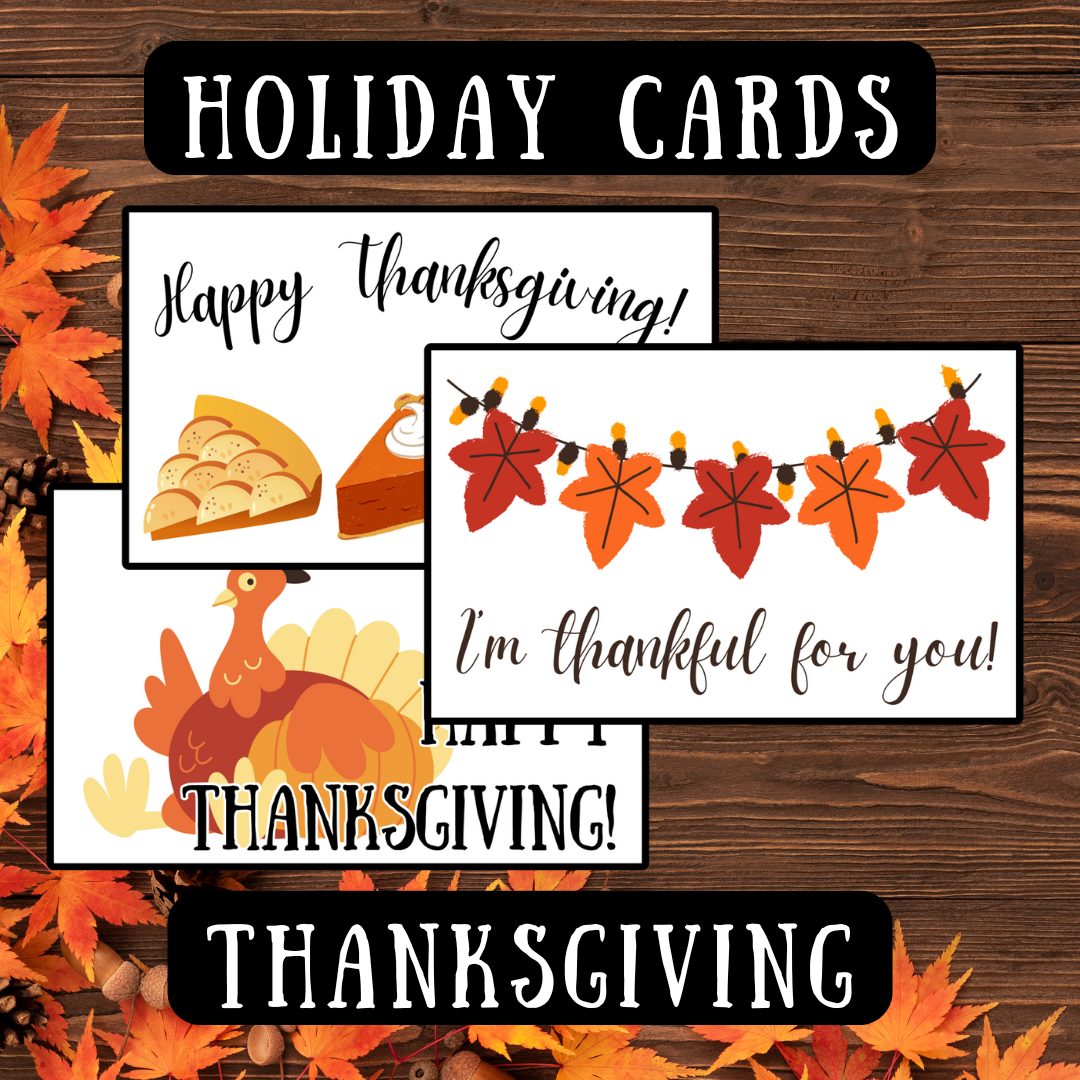 Thanksgiving Holiday Notes and Cards