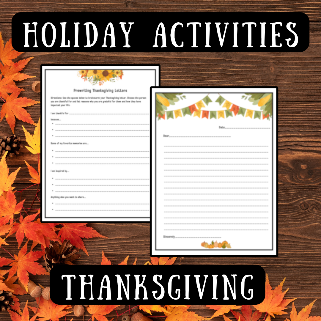Thanksgiving Letter Writing Activity 