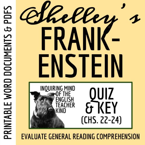 Frankenstein Chapters 22 through 24 Quiz and Answer Key's featured image