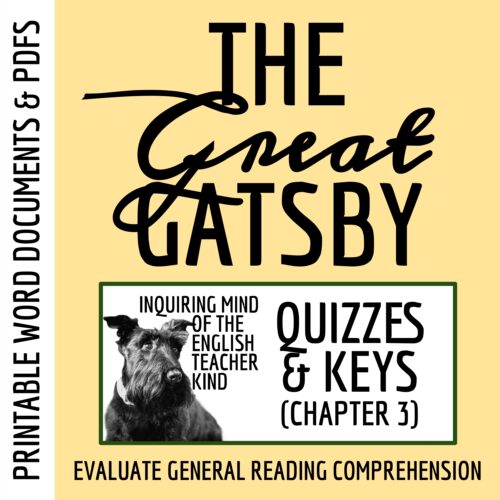 The Great Gatsby Chapter 3 Quiz and Answer Key's featured image
