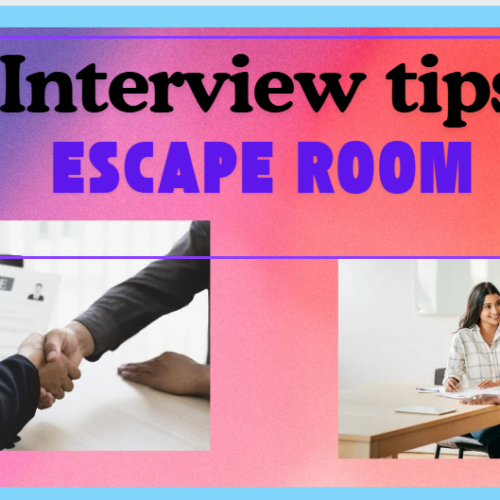 Digital No Prep Interview Tips Escape Room with video and answer key Gr ...