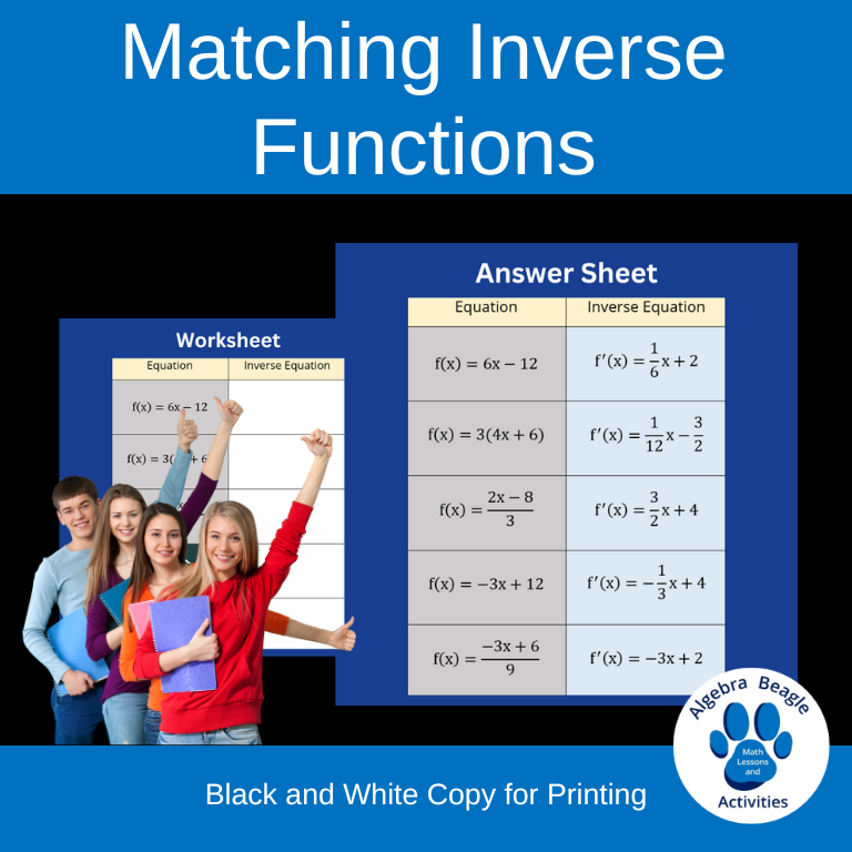 Inverse Function Matching Activity Classful