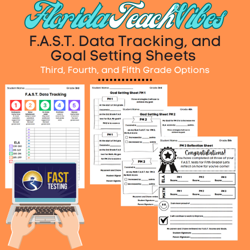 F.A.S.T. Data Tracking and Goal Setting Sheets for Student Success ...