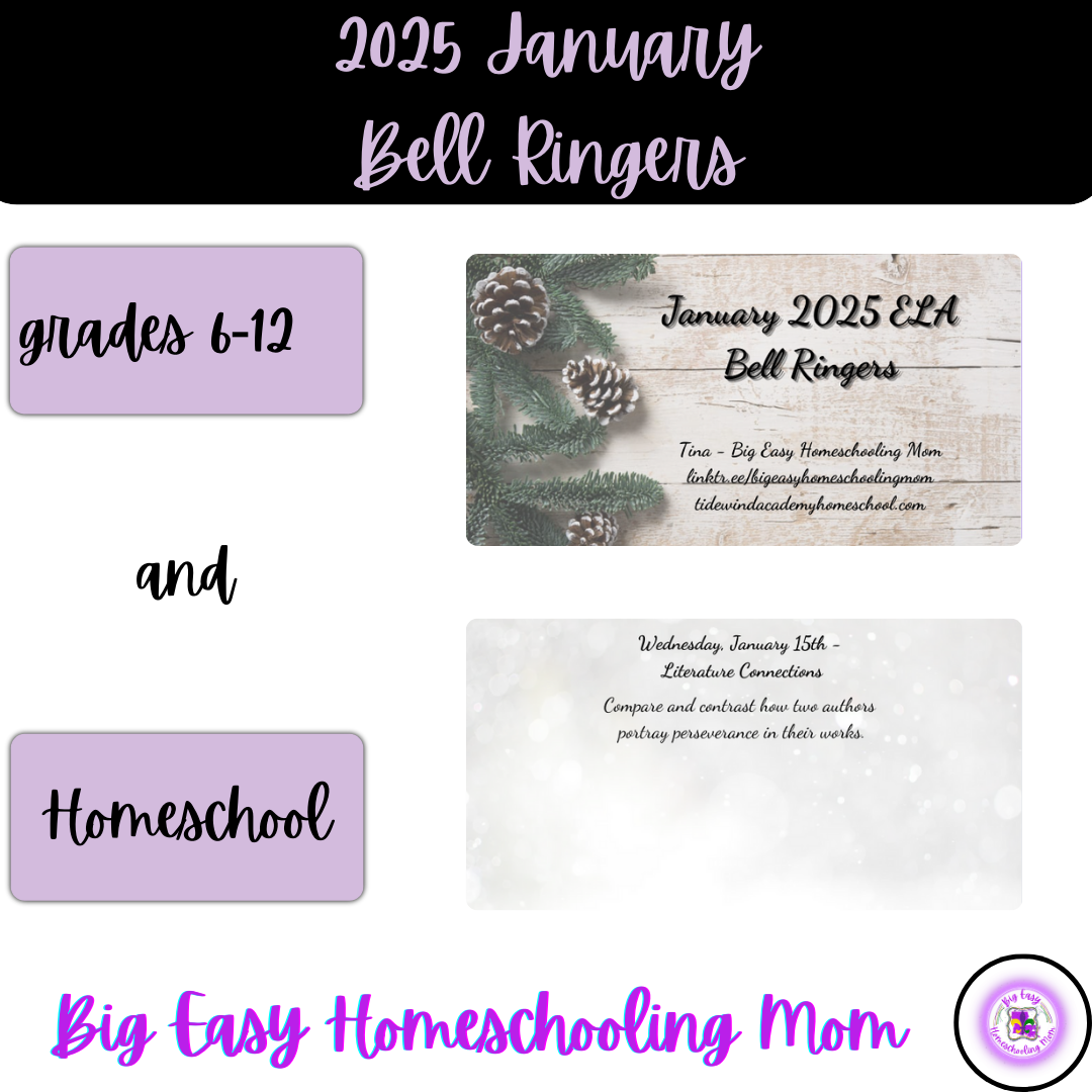 2025 January ELA Bell Ringers - Classful