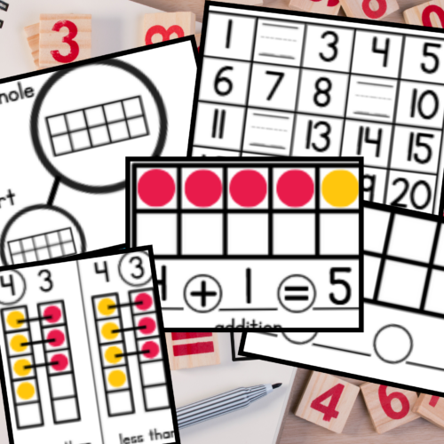 Kindergarten Work Mats & Mini Anchor Charts - Classful