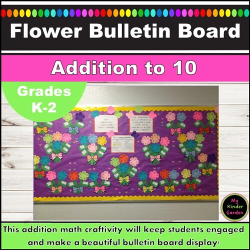 Flower Addition Craftivity | Spring Math Activities for Kindergarten & 1st Grade's featured image