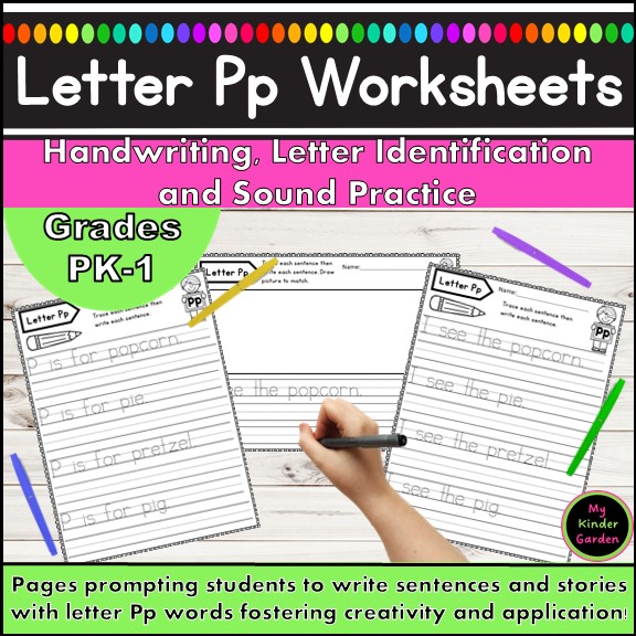 Letter P Handwriting Worksheets Letter of the Week Alphabet