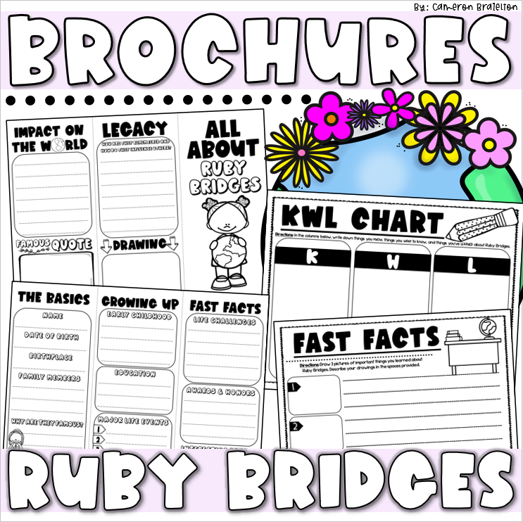Ruby Bridges Activities Research Brochures - Classful