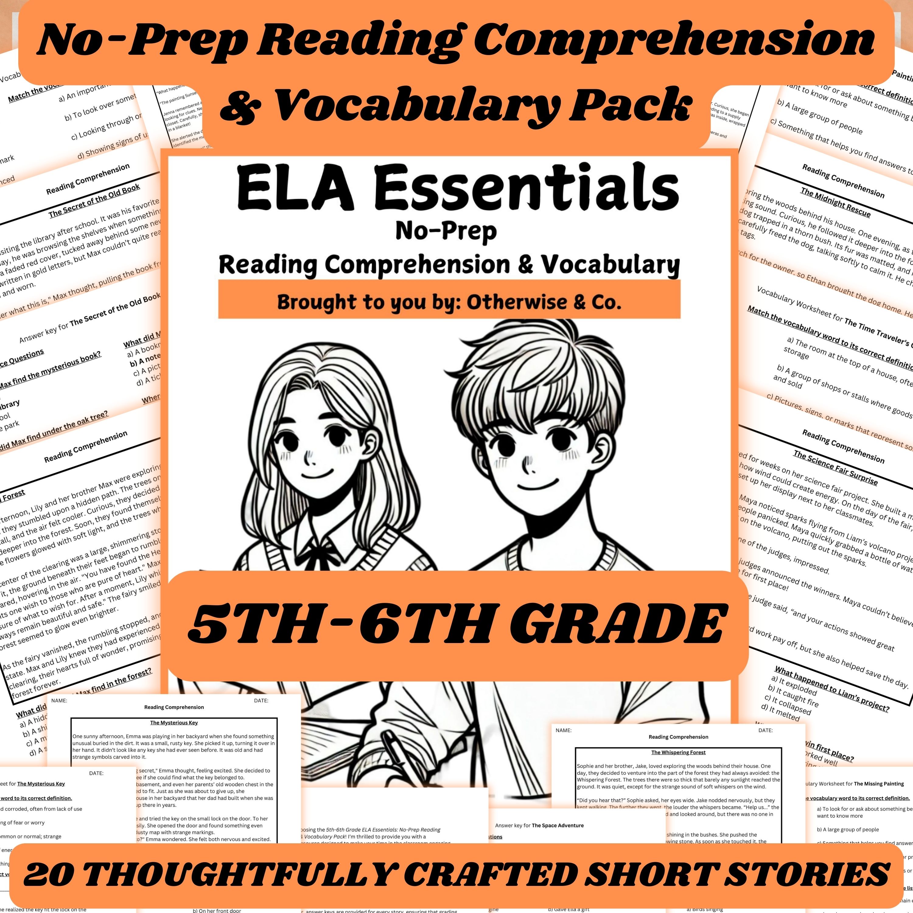 6th-Grade CCSS ELA Success | No-Prep Reading & Vocabulary