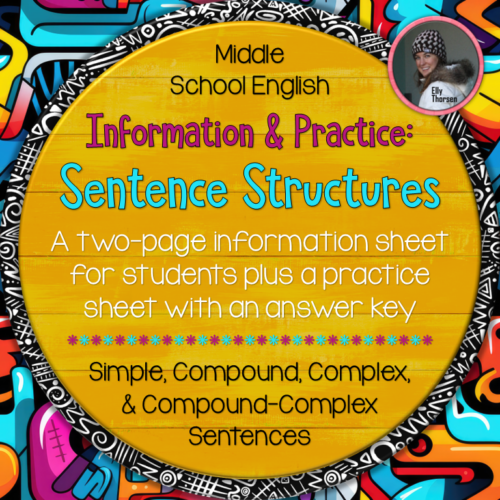 Sentence Structure Text & Worksheet: Simple, Compound, Complex, Compound-Complex's featured image