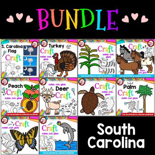 South Carolina State Symbols Craft BUNDLE's featured image
