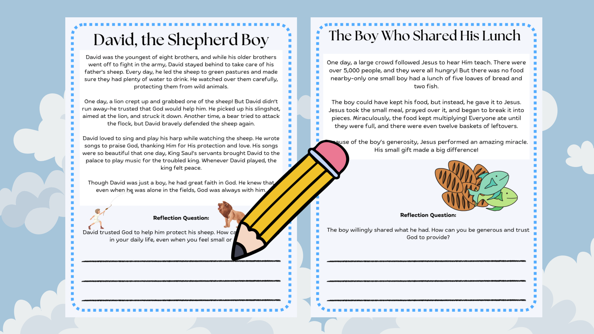 Bible Stories for Kids: 20 Retold Stories of Children in the Bible with Reflection Questions