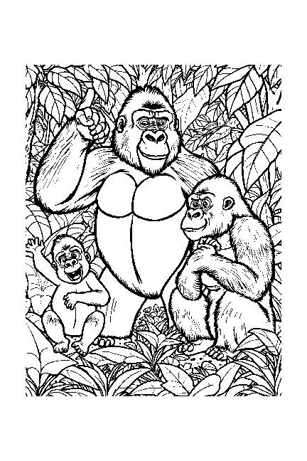 World Gorilla Day Zentangle Coloring Pages, raise awareness #CF16