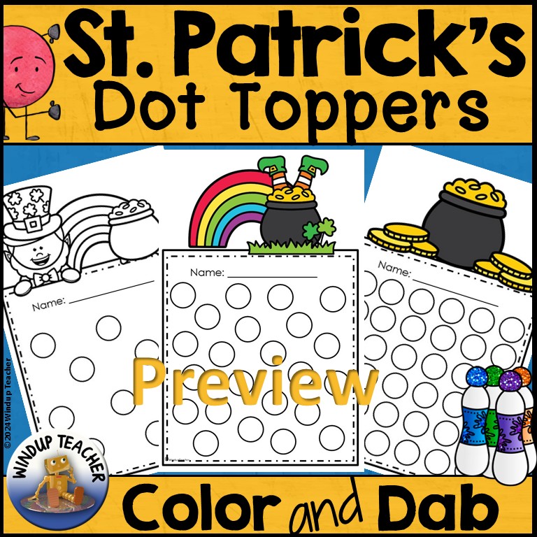 St. Patrick's Day Do-A-Dot Marker Color & Dot Dauber Activity - Sticker ... image.