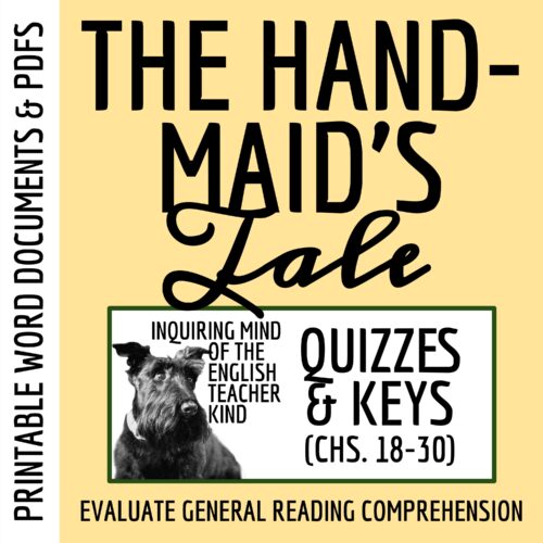 The Handmaid's Tale Chapters 18 through 30 Quizzes and Answer Keys's featured image