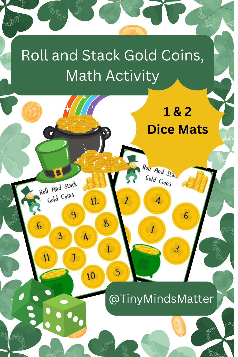 st patricks day themed math worksheets