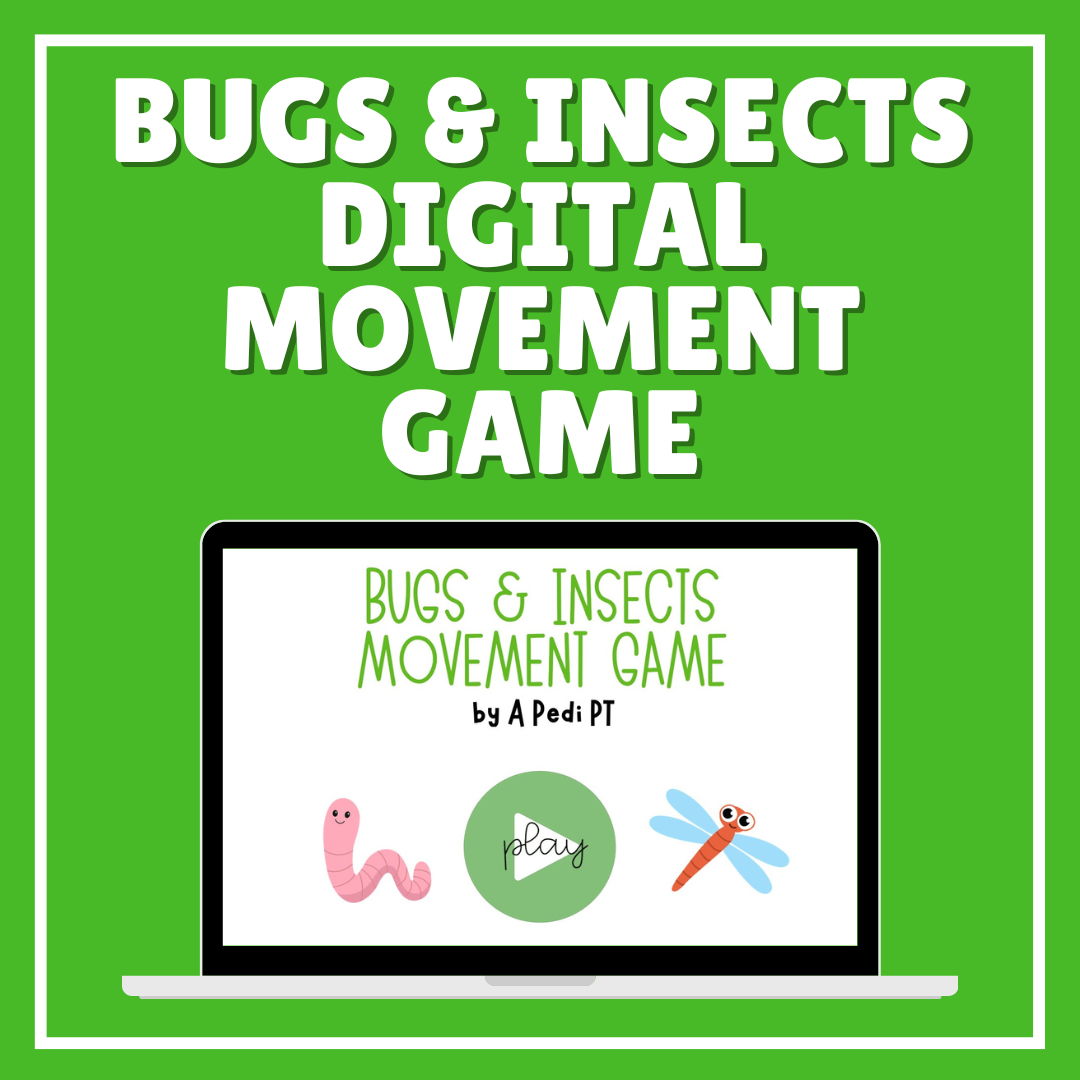 Bugs & Insects Gross Motor Game | Digital Therapy Fun