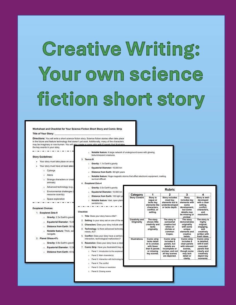 Science Fiction Short Story Organizer and Guideline
