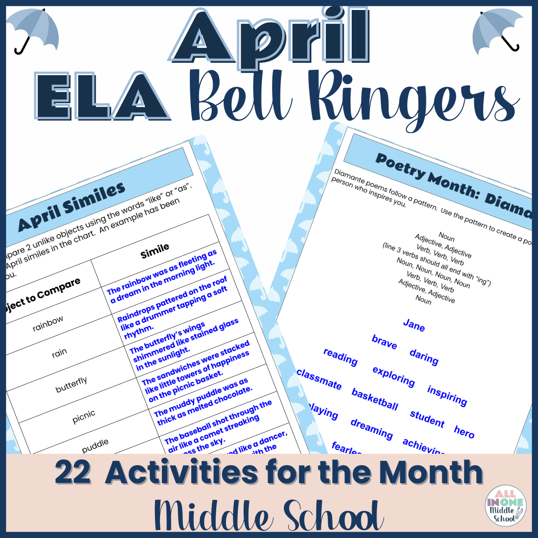 April Bulletin Board Letters