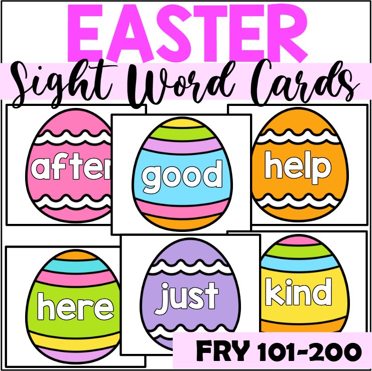 Easter Sight Word Cards for Fry 101-200