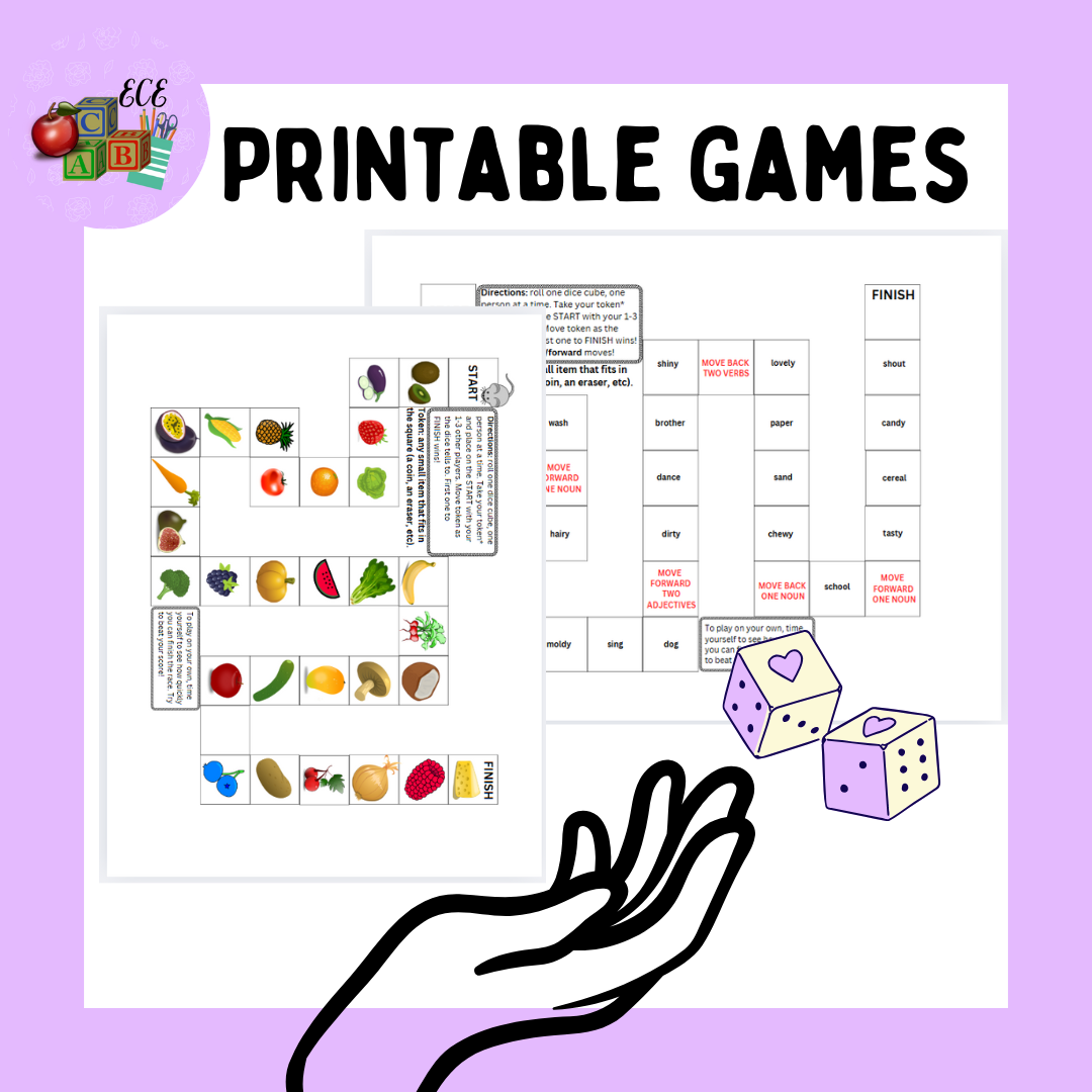 Printable Games (Race to Finish!)