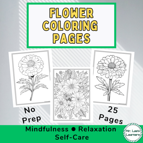25 Printable Spring Flower Coloring Pages for Classrooms & Homeschool No Prep's featured image