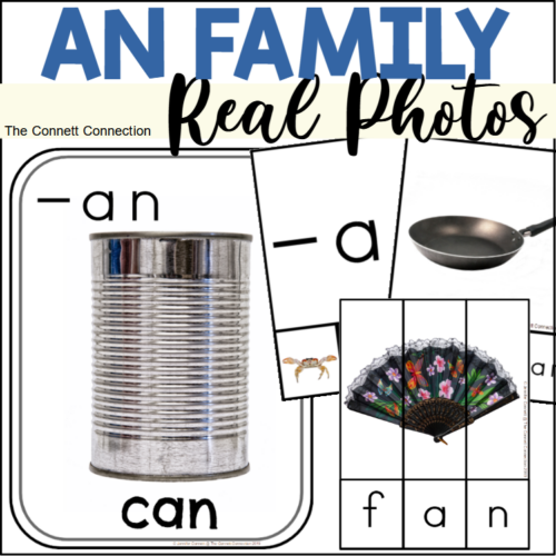 AN Word Family Activities with Real Photographs's featured image