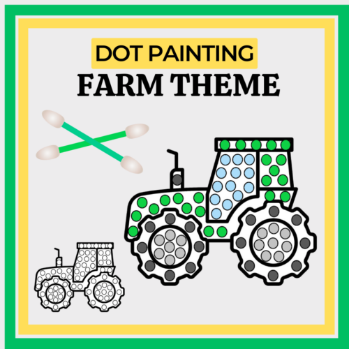 Farm Themed Dot Painting | Fine Motor Q-Tip Activity's featured image