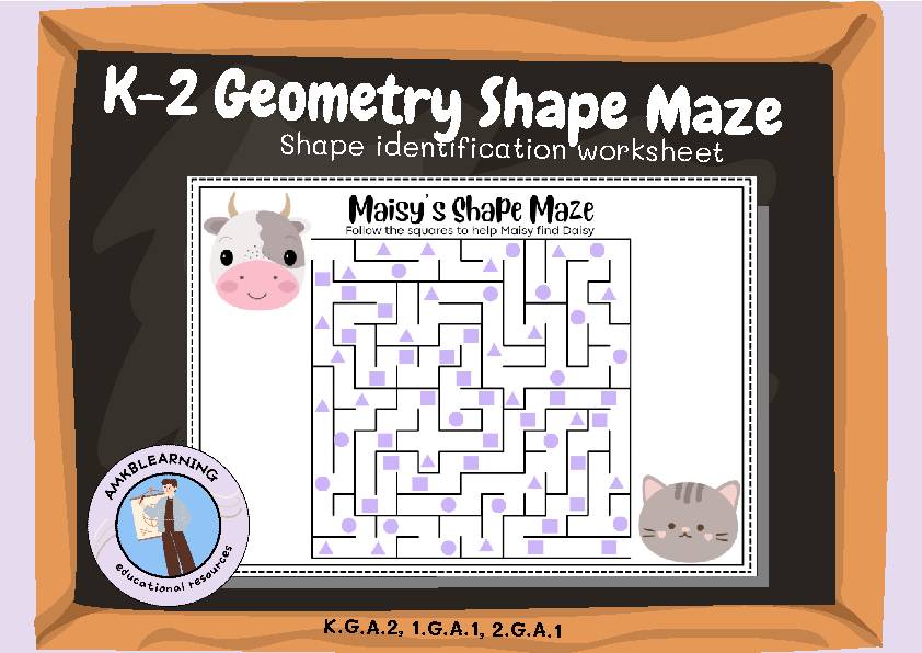 K-2 Geometry Shape Maze