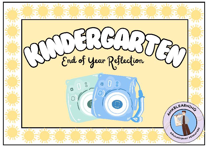 Kindergarten EOY Reflection