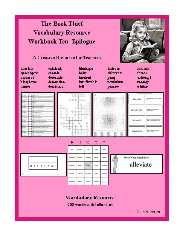 The Book Thief Vocabulary Resource Workbook Ten–Epilogue's featured image