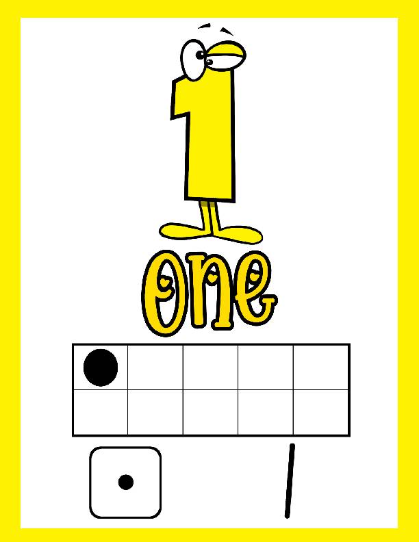 Kindergarten Numbers Book 1-10, Learning Numbers Book, Counting Worksheets For Kids, Classroom Numbers Book, Worksheets, Printable Numbers Book.'s featured image