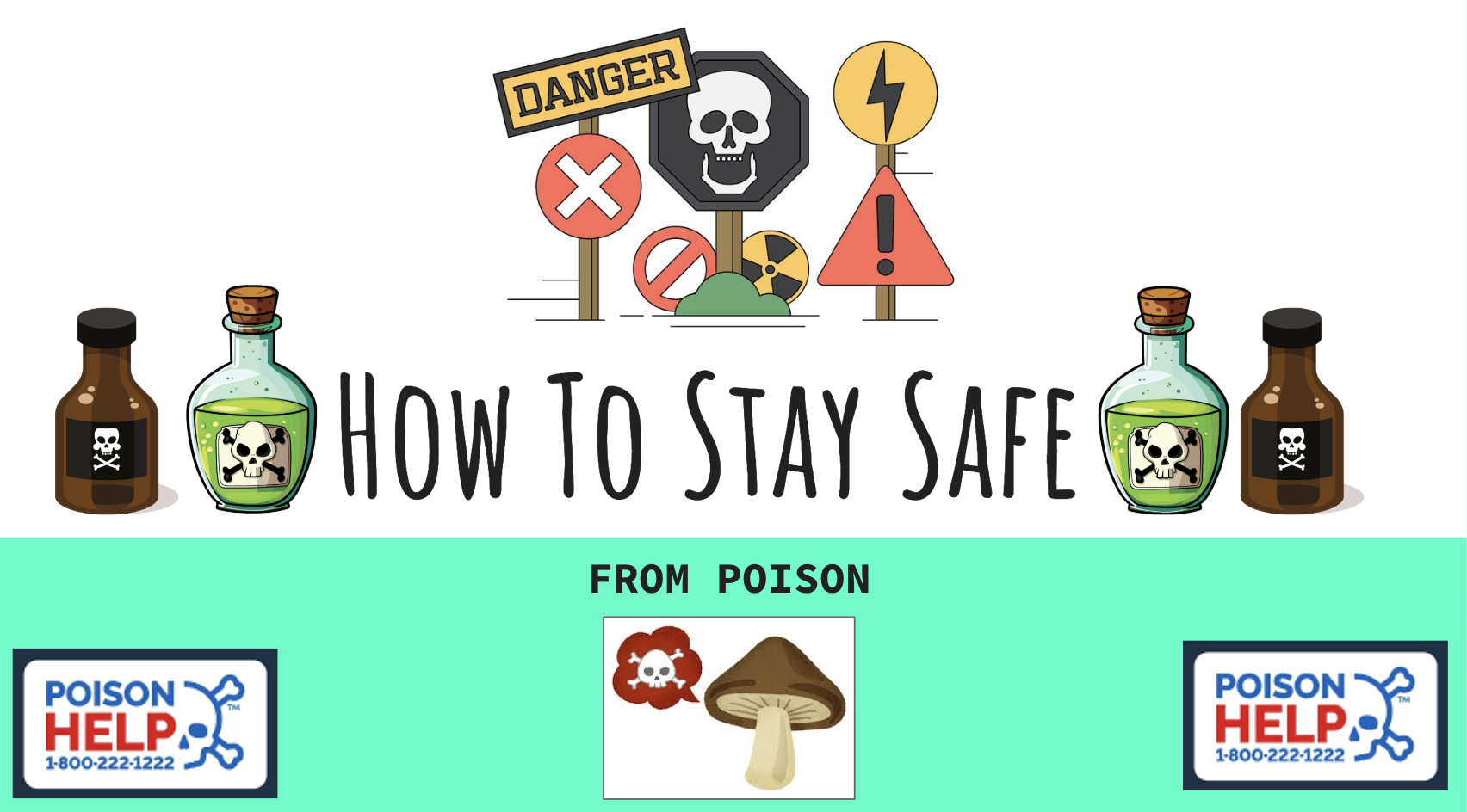 Stay Safe from Poisons - Elementary or Modified Middle School Lesson and Worksheet Activity