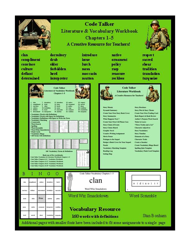 Code Talker﻿ Literature & Vocabulary Workbook Chapters 1–5's featured image