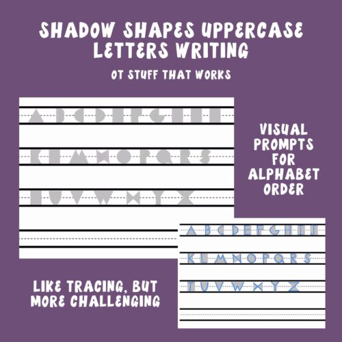 Shadow Shapes Uppercase Alphabet Writing's featured image