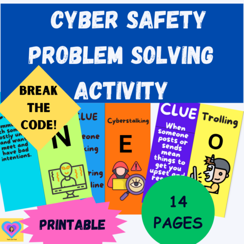 Internet safety Printable teambuilding game Interactive Activity upper elementary & middle school's featured image