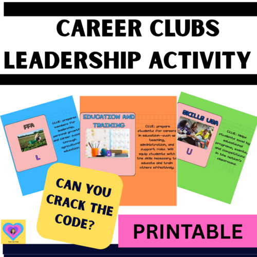 Career Tech Student Organization Clubs Life Skills & leadership teambuilding game activity middle and high school's featured image