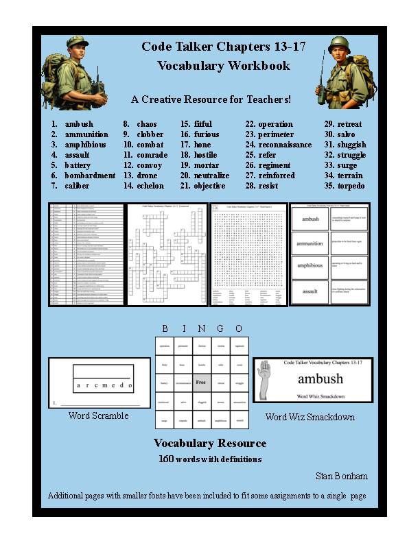 Code Talker﻿ Chapters 13-17 Vocabulary Workbook's featured image