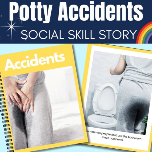 Editable Potty or Bathroom Accident Toilet Training Social Story w Real Photos's featured image