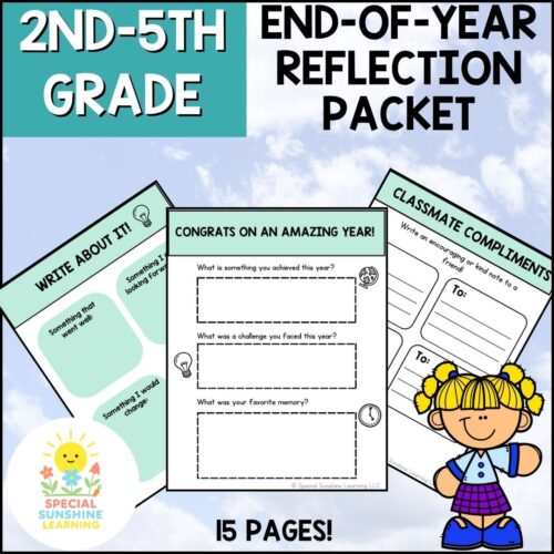 End-of-Year Reflection Writing Activities | Printable Packet's featured image