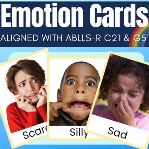 Feelings and Emotion Flashcards Aligned with ABLLS-R C54 G42's featured image