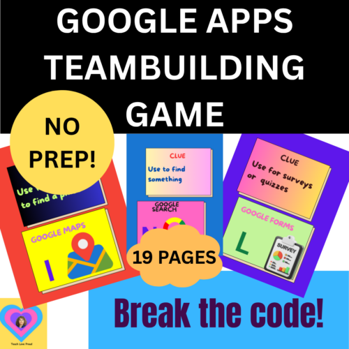 Interactive Google applications teambuilding game Activity upper elementary/middle school's featured image