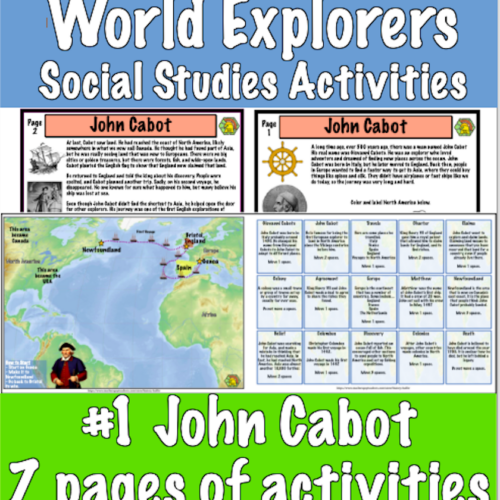 2nd Grade Social Studies Activity #1 John Cabot (explorers)'s featured image