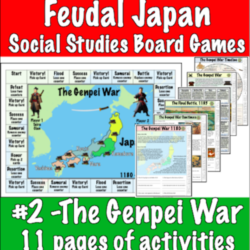 ディノ スローガン Feudal Japan #2 - The Genpei War (social studies, history