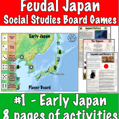 Feudal Japan Board Games #1 - Early Japan (social studies, printable, history)'s featured image