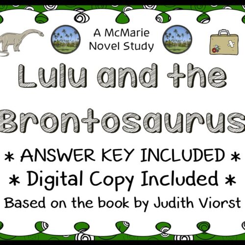 Lulu and the Brontosaurus (Judith Viorst) Novel Study / Comprehension (22 pages)'s featured image