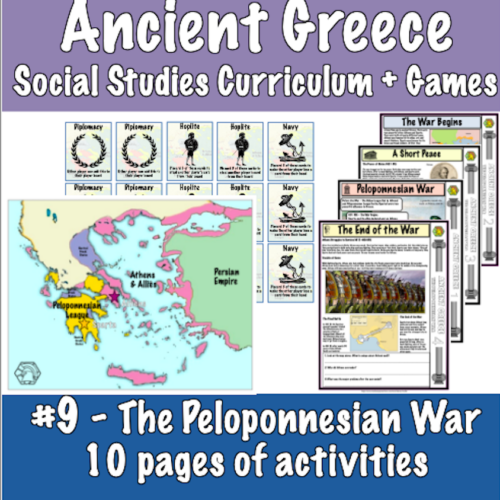 Ancient Greece #9 - The Peloponnesian War (printable, social studies)'s featured image