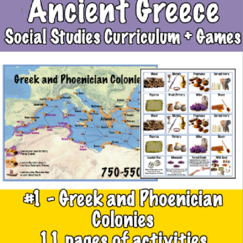 Ancient Greece #1 - Greek and Phoenician Colonies (worksheets, game, maps)'s featured image